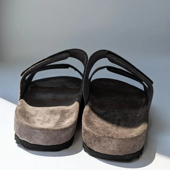 NWT The Men's Store Bloomingdale's Two Strap Grey Sandals Size 8 (MSRP $145) - Picture 5 of 8